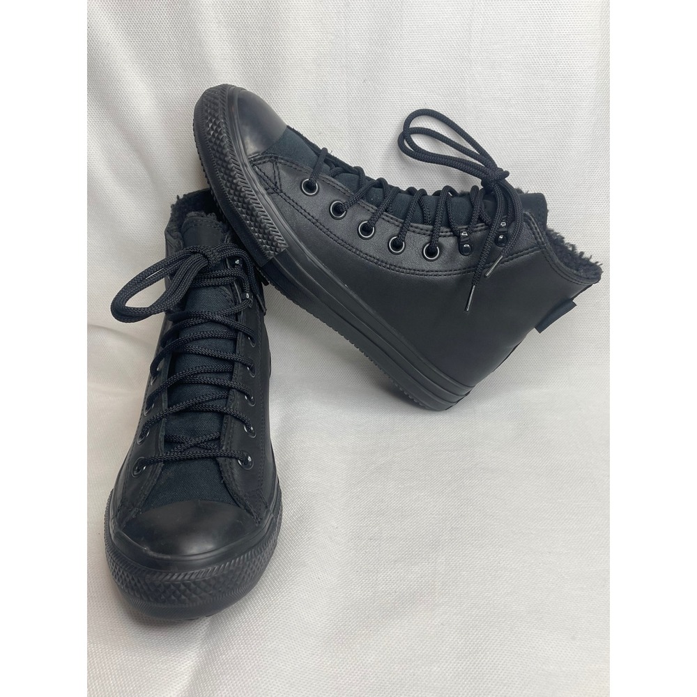 Converse Gore-Tex Hi Mountain Club Shoes Womens Size US 7 Black Winter Leather